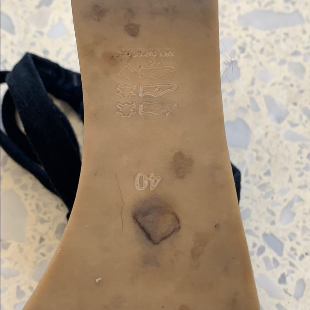 Isabel Marant Black Suede Cork Platform Sandals - Picture 10 of 11